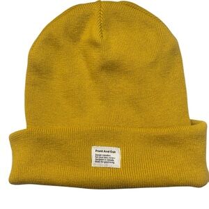 🚜🇨🇦Frank And Oak Acrylic Mustard Beanie LIKE NEW🇨🇦🤩